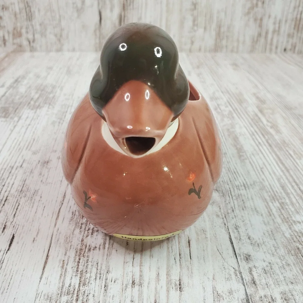Vintage OTAGIRI Japan Ceramic Mallard Duck Hand Painted Creamer